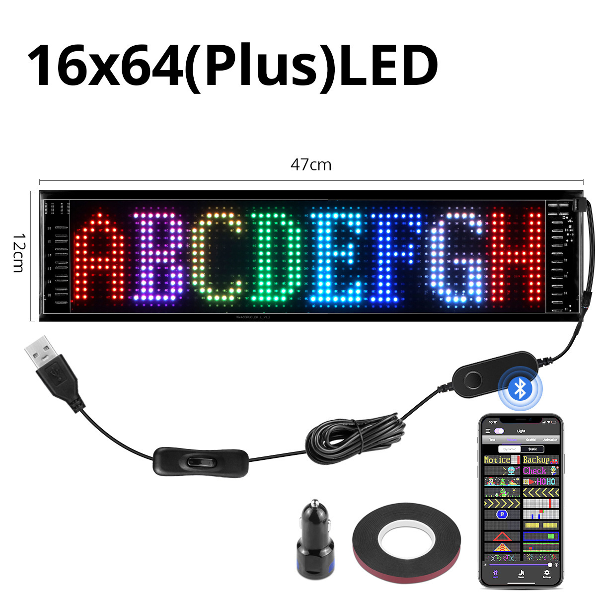 شاشة عرض ناعمة قابلة للبرمجة عبر منفذ USB بتقنية مصفوفة بكسل LED - Image 5